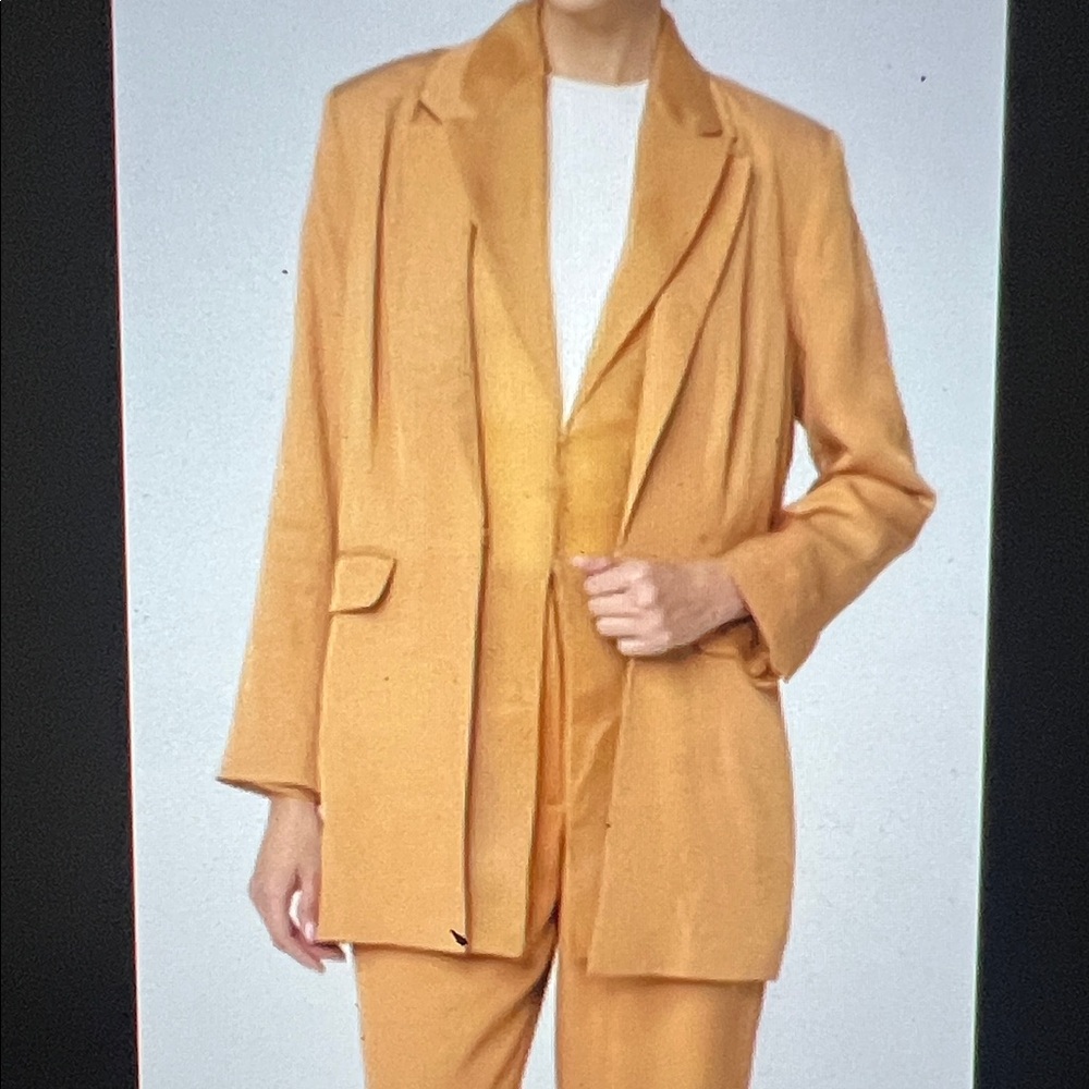 Women's organza two piece Blazer and trouser set